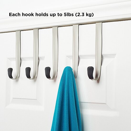 Umbra 17" Wide 5 Hook Over Door Storage
