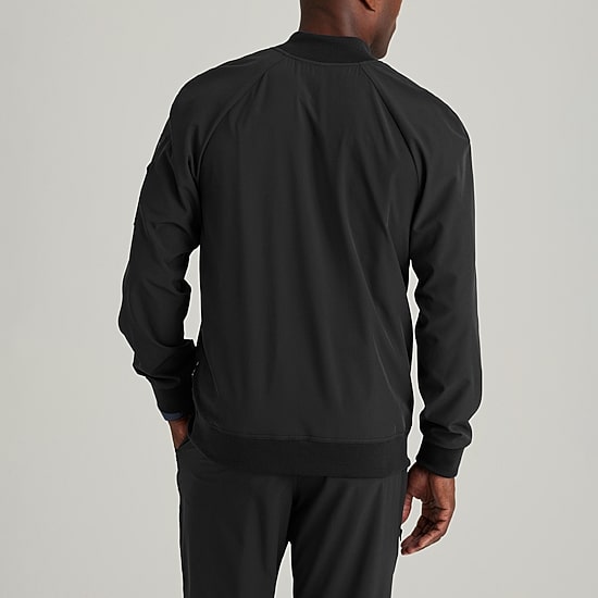Barco One Bow883 Amplify 3-Pocket Stand-Up Collar Warm-Up Mens Big and Tall Moisture Wicking Scrub Jackets