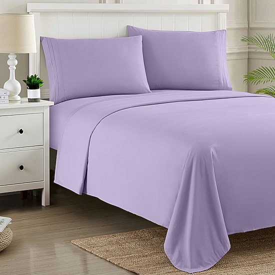 Sweet Home Collection™ Supreme Soft Microfiber Wrinkle Free 4-Piece Sheet Set