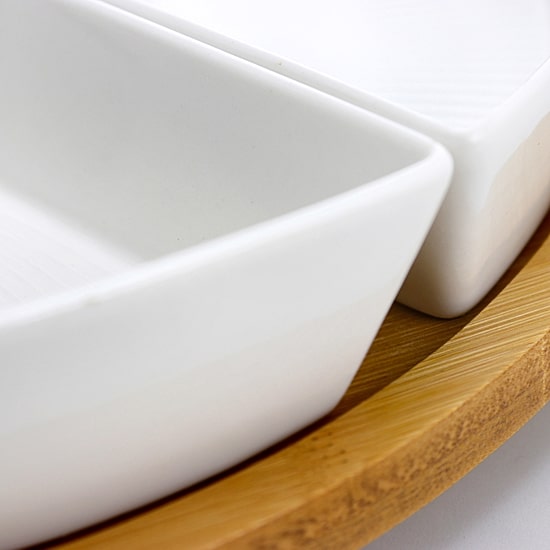 Elama Signature 6-pc. Lazy Susan Appetizer and Condiment Server Set