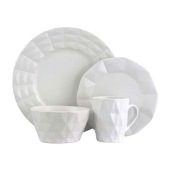 Elama Retro Chic 16-pc. Glazed Dinnerware Set