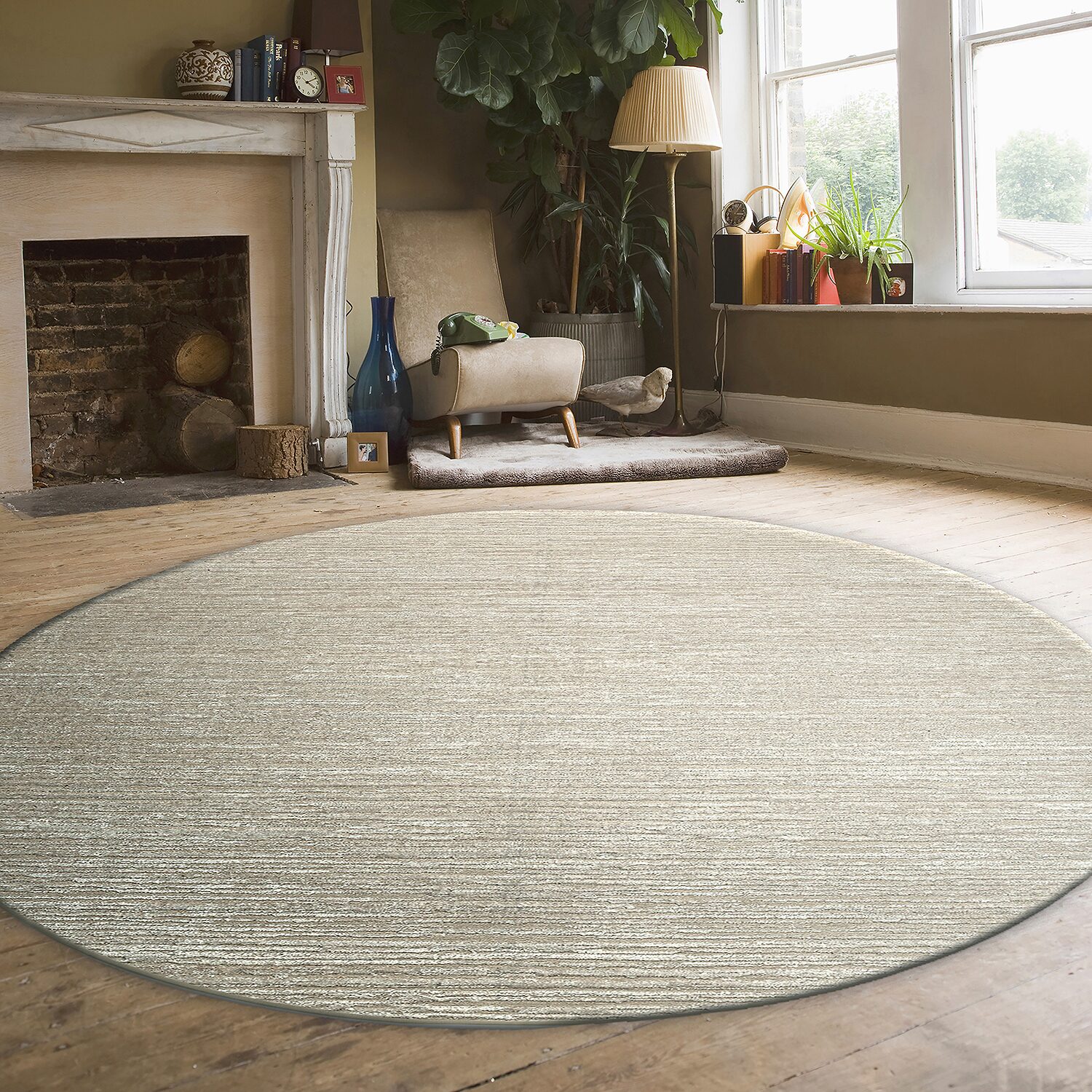 Radici Davide Stripe Indoor Round Area Rug