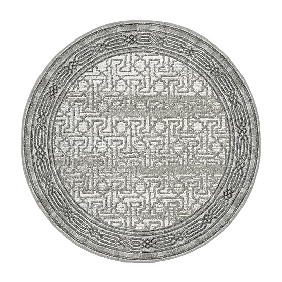 Radici Davide Bordered Indoor Round Area Rug