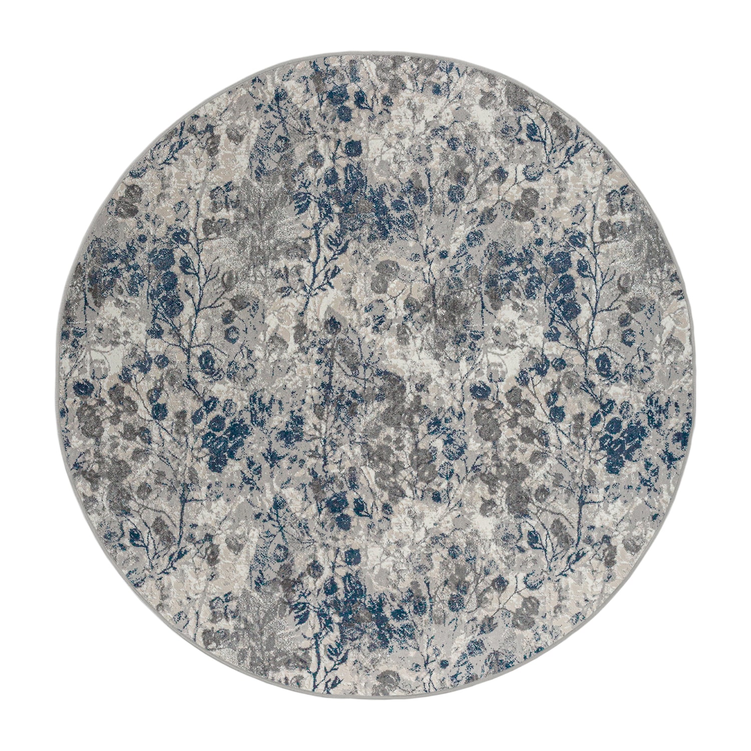 Radici Livigno Floral Indoor Round Area Rug