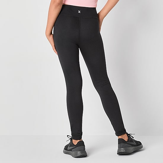Xersion Must Have Little & Big Kid Girls Quick Dry High Rise Knit 24" Active Full Length Leggings