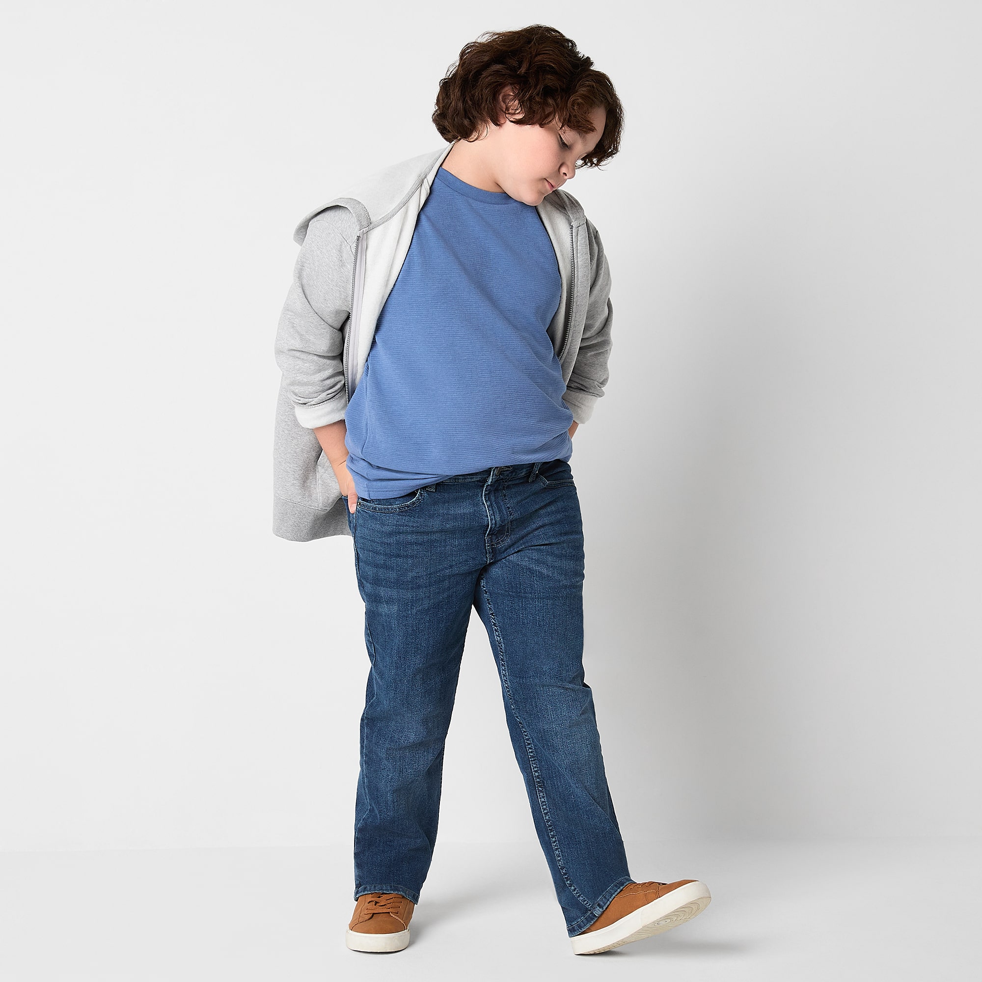 Thereabouts Little & Big Kid Boys Adjustable Waist Stretch Fabric Slim Fit Jean