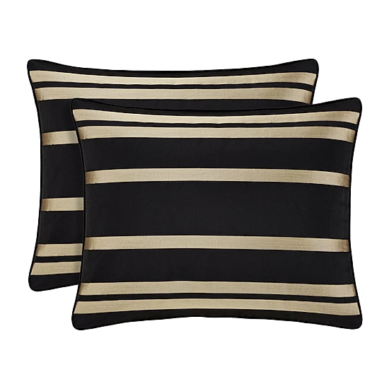 Queen Street Charleston Black 4-pc. Midweight Embellished Comforter Set