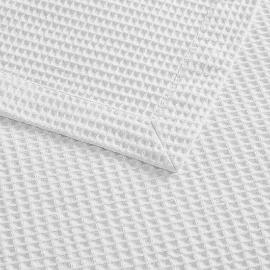 Madison Park Waffle Weave Cotton Lightweight Blanket