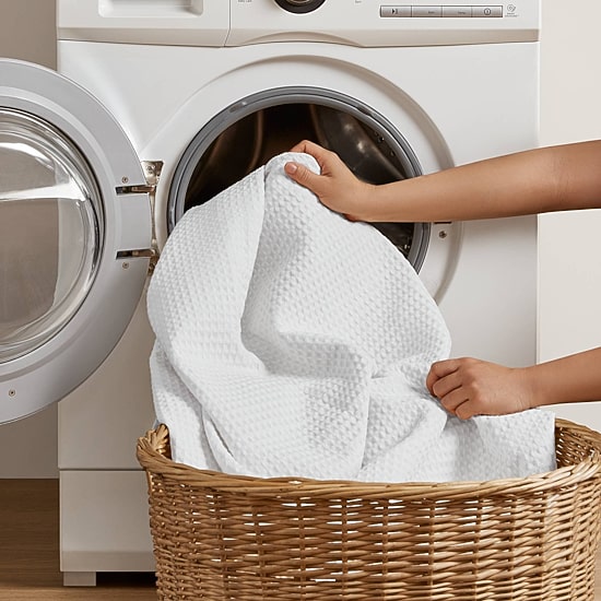 Madison Park Waffle Weave Cotton Lightweight Blanket