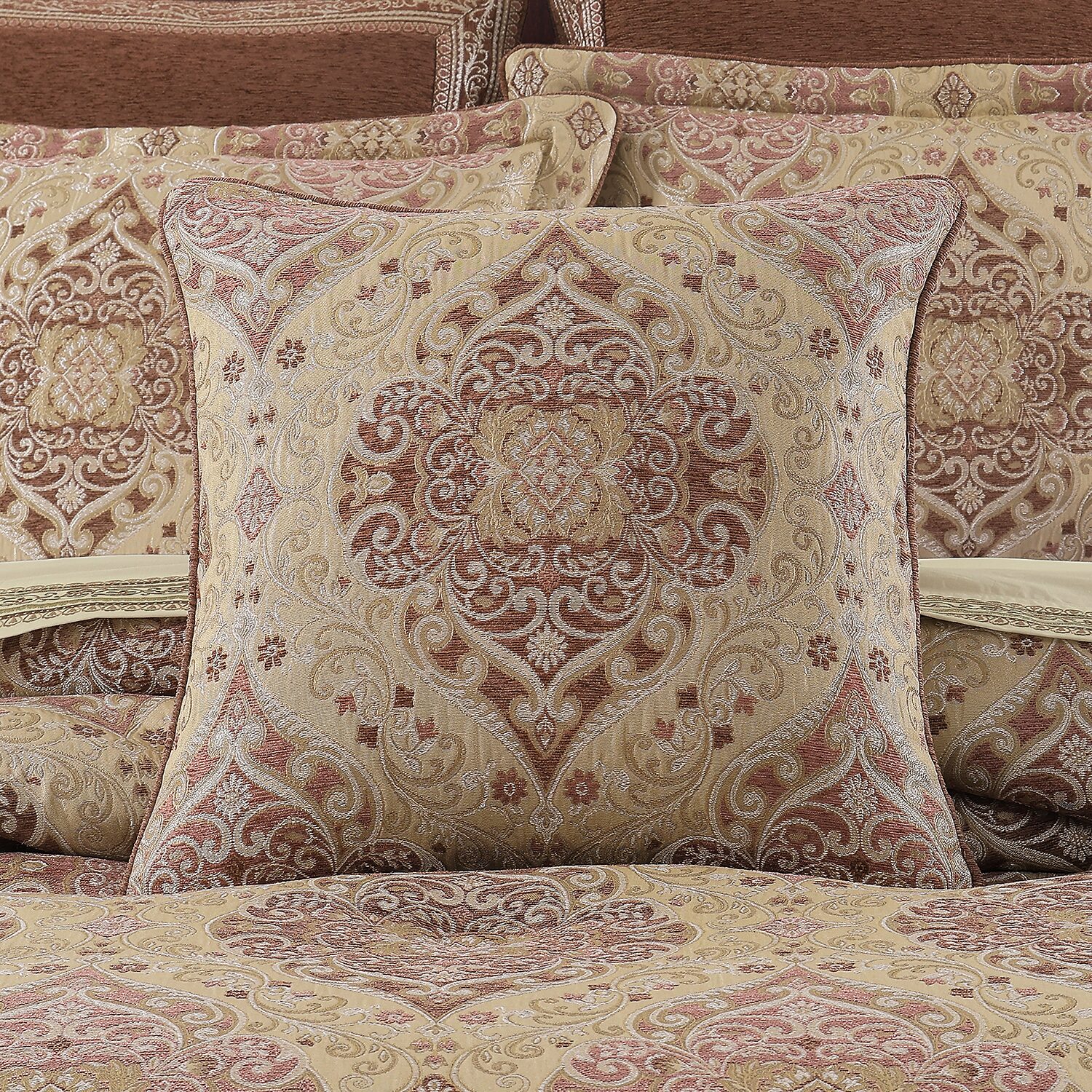 Queen Street Wallace Terracotta Square Throw Pillow