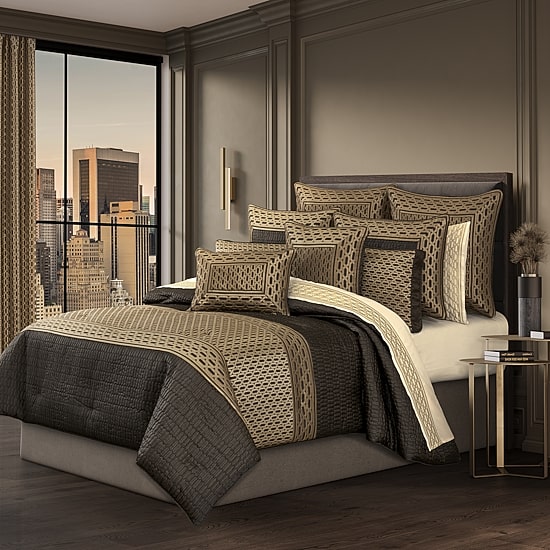Queen Street Melbourne Bronze Midweight Comforter Set