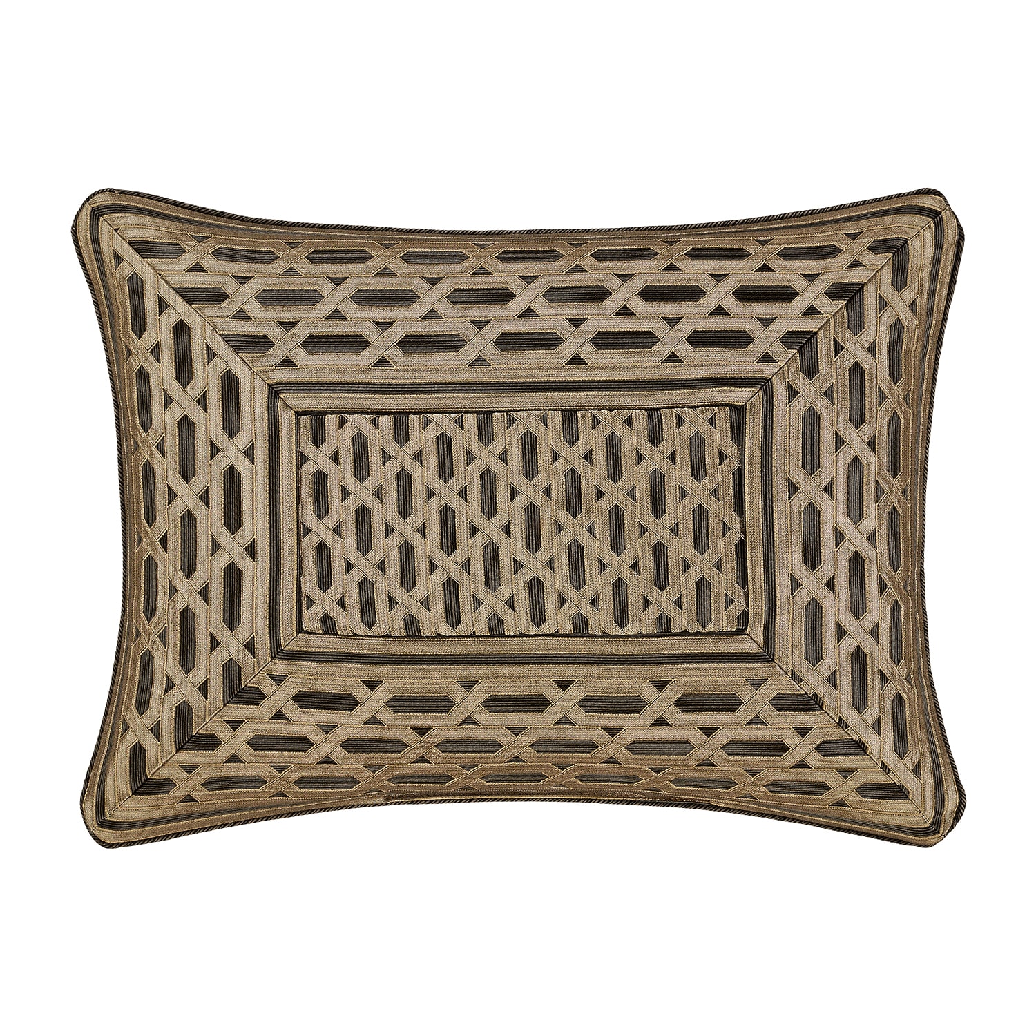 Queen Street Melbourne Bronze Rectangular Throw Pillow