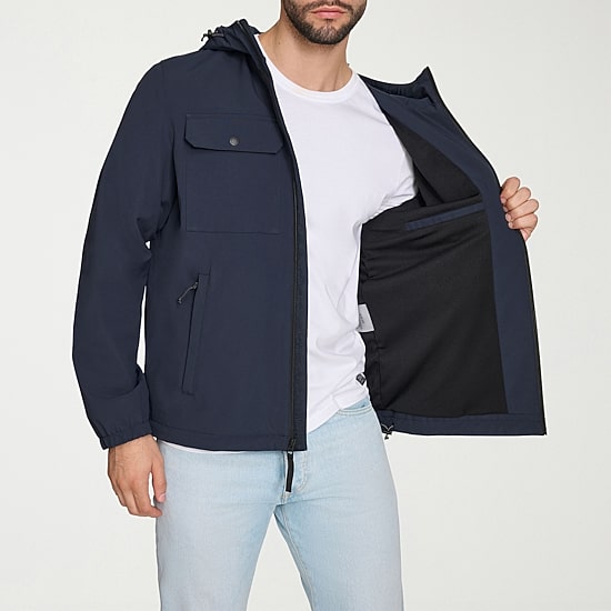 Levi's® Mens Hooded Water Resistant Midweight Raincoat