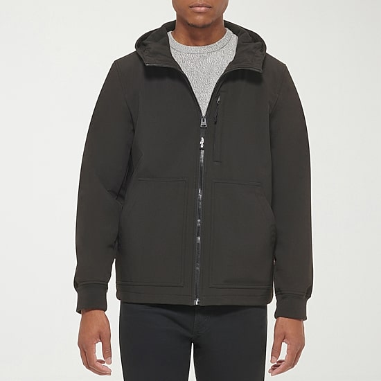 Levi's® Mens Hooded Water Resistant Midweight Softshell Jacket