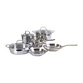 Martha Stewart Castelle Stainless Steel 10-pc. Cookware Set