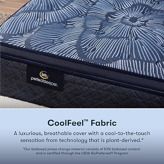 Serta Perfect Sleeper Cobalt Calm 12" Extra Firm Tight Top - Mattress + Adjustable Base