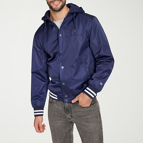 Champion Mens Hooded Midweight Bomber Jacket