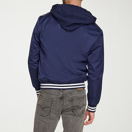 Champion Mens Hooded Midweight Bomber Jacket