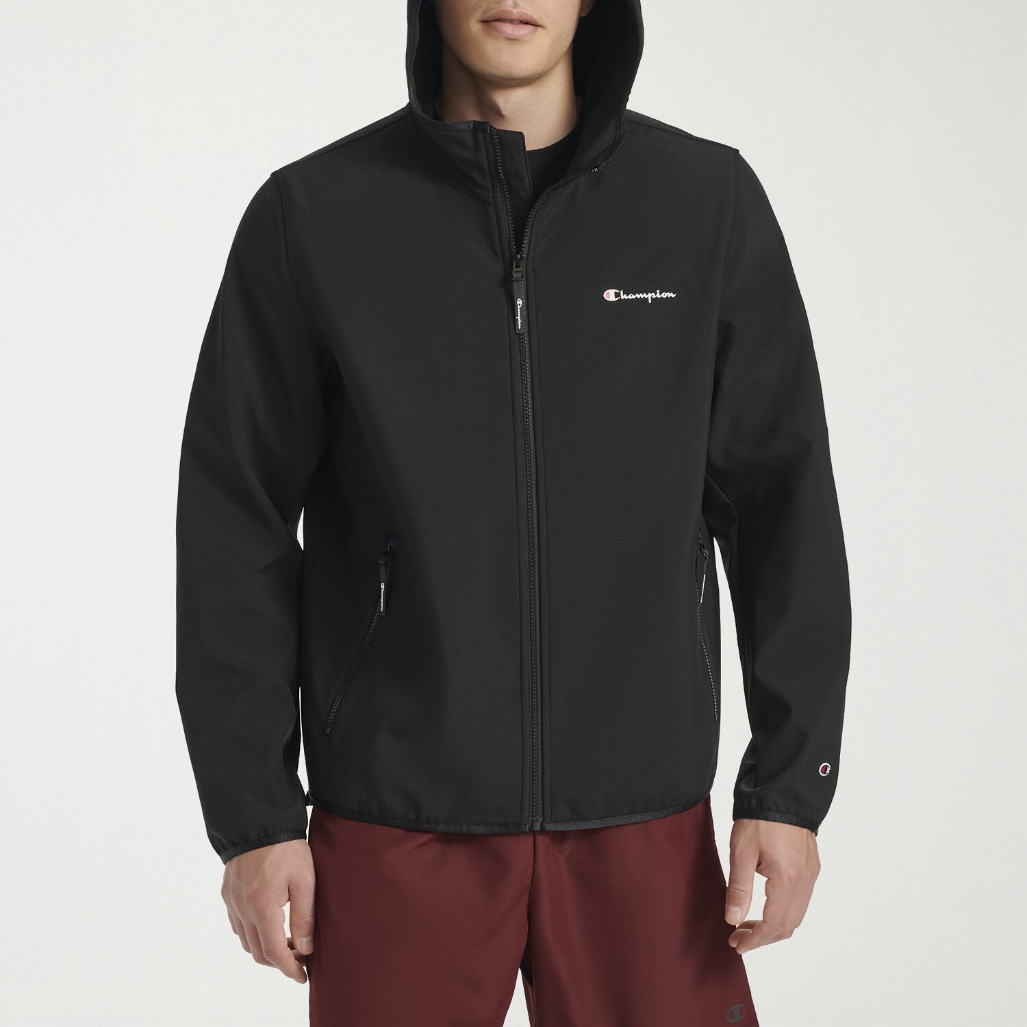 Champion Mens Hooded Water Resistant Midweight Softshell Jacket