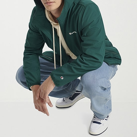 Champion Mens Hooded Water Resistant Midweight Softshell Jacket