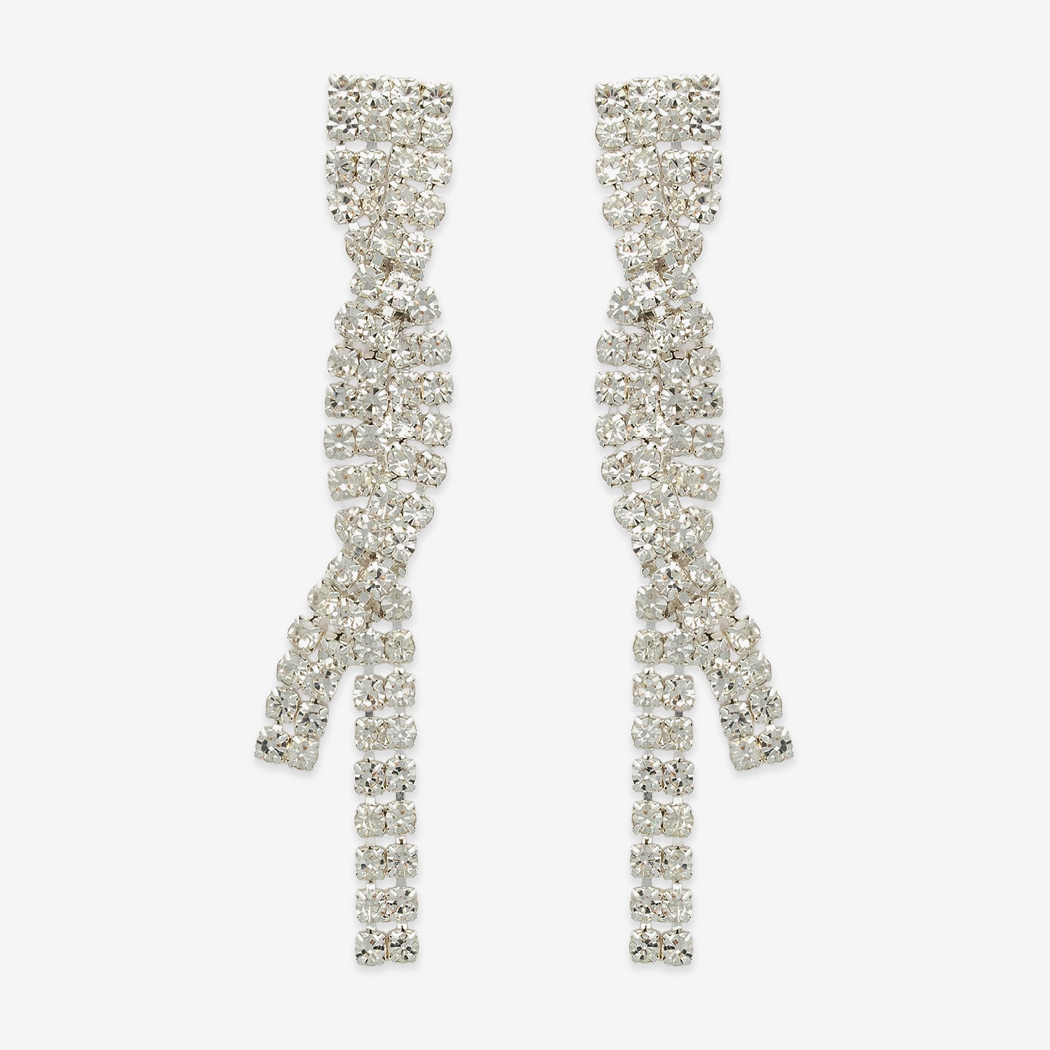 Bijoux Bar Womens Glass Drop Earrings