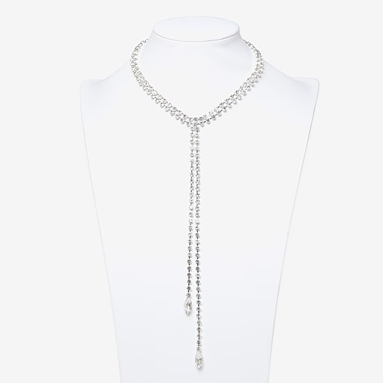 Bijoux Bar Womens Glass 18 Inch Y Necklace