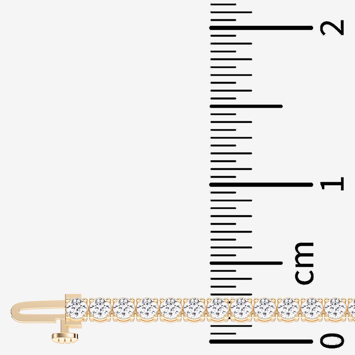 F / Vs2) Womens CT. T.W. Lab Grown White Diamond Sterling Silver Inch Tennis Bracelet