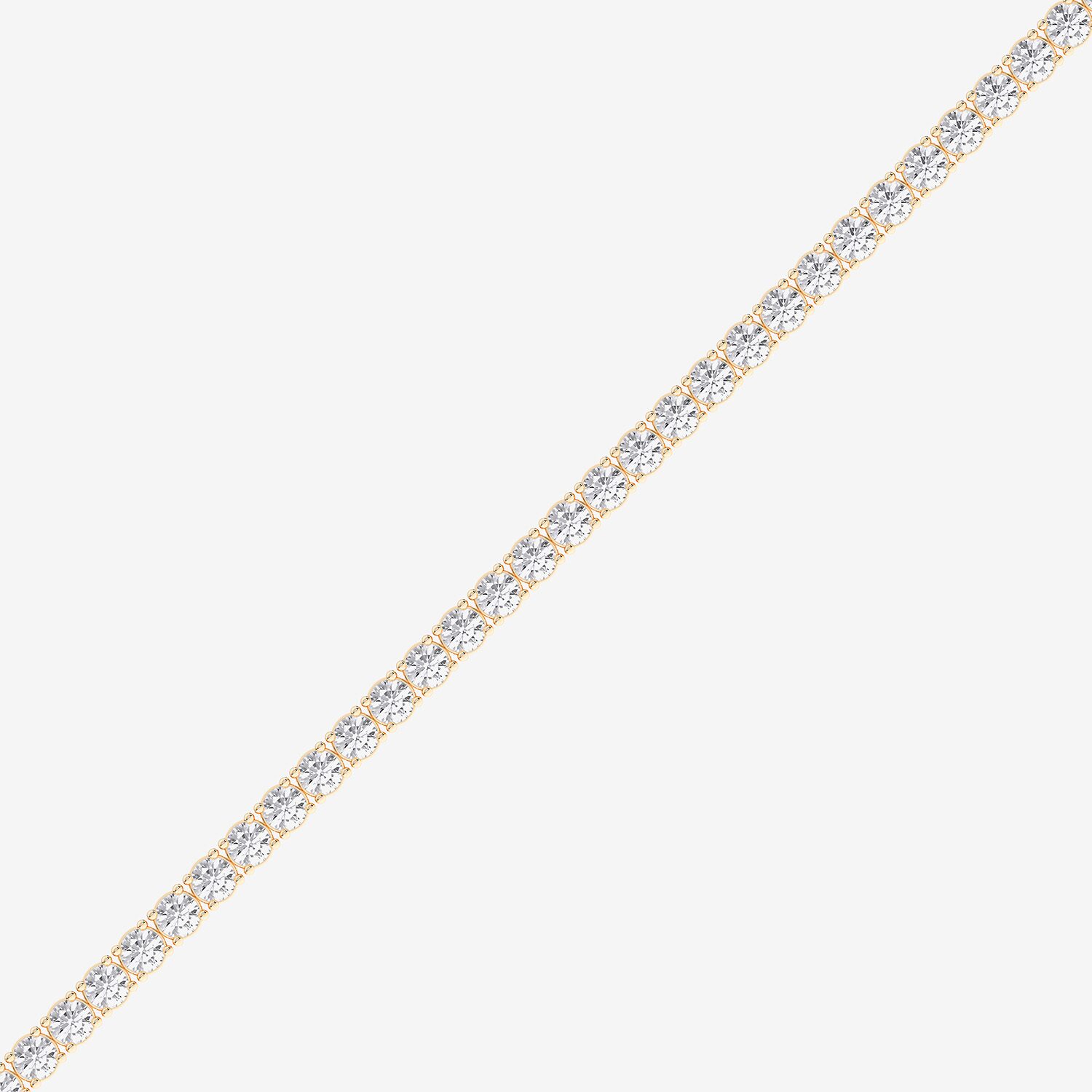 F / Vs2) Womens CT. T.W. Lab Grown White Diamond Sterling Silver Inch Tennis Bracelet