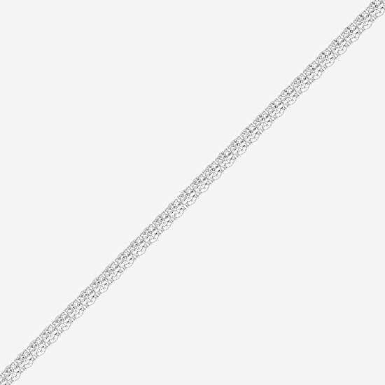 (F / Vs2) Womens 5 CT. T.W. Lab Grown White Diamond 14K Gold Over Silver 7.25 Inch Tennis Bracelet