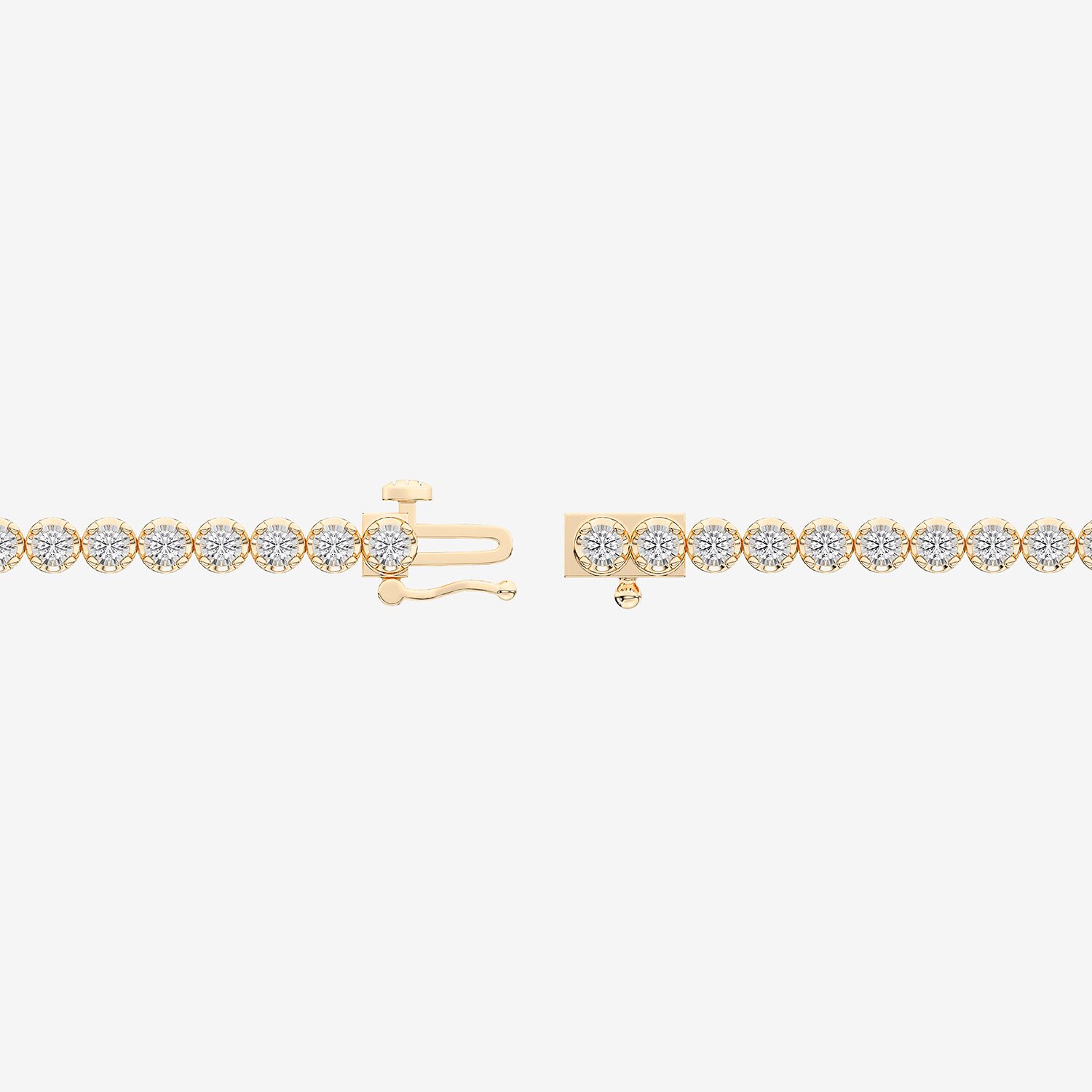 (F / Vs2) Womens 2 CT. T.W. Lab Grown White Diamond Sterling Silver 6 1/2 Inch Tennis Bracelet