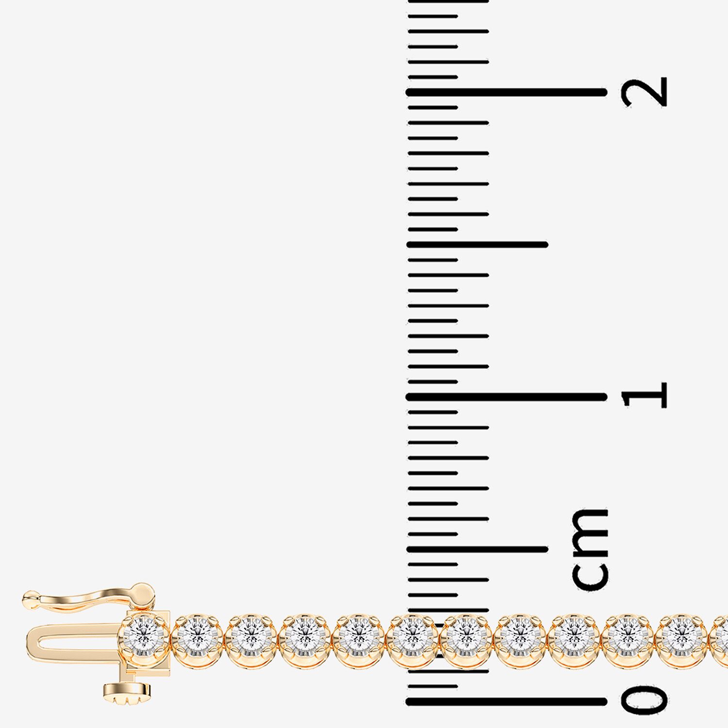 (F / Vs2) Womens 2 CT. T.W. Lab Grown White Diamond Sterling Silver 8 Inch Tennis Bracelet