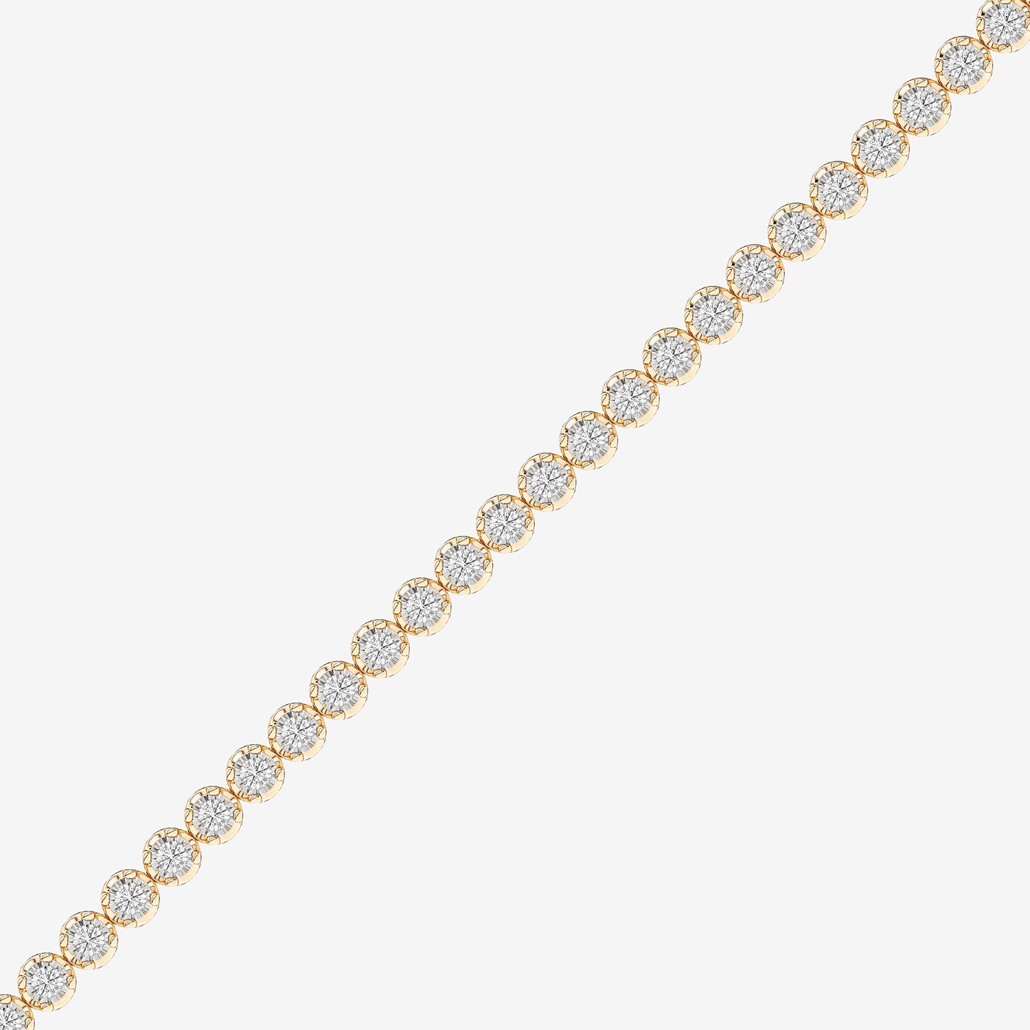 (F / Vs2) Womens 2 CT. T.W. Lab Grown White Diamond Sterling Silver 8 Inch Tennis Bracelet