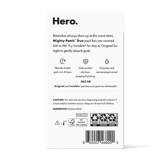 Hero Cosmetics Mighty Patch Duo 12 Count