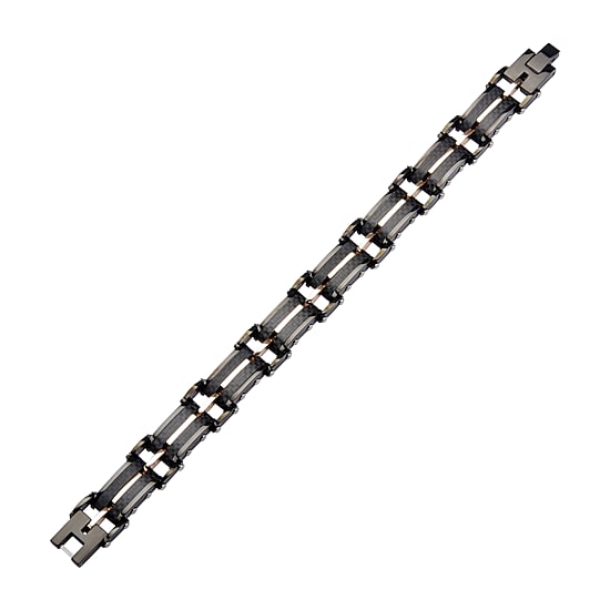 Mens Stainless Steel 8 1/2 Inch Link Bracelet