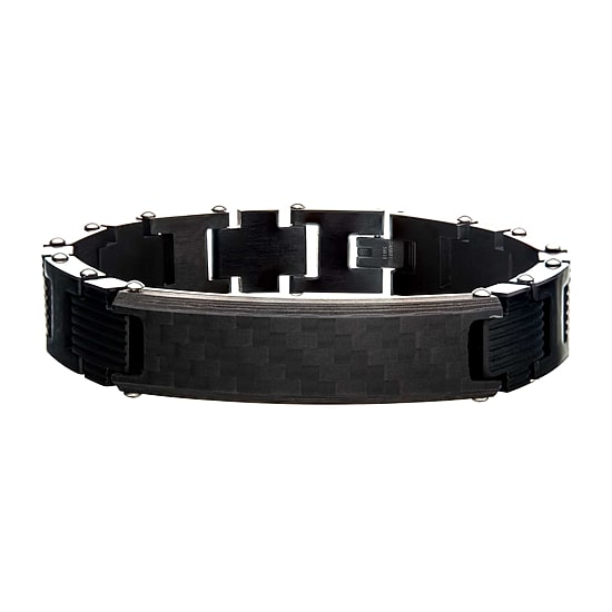 Mens Stainless Steel 8 1/2 Inch Link Bracelet