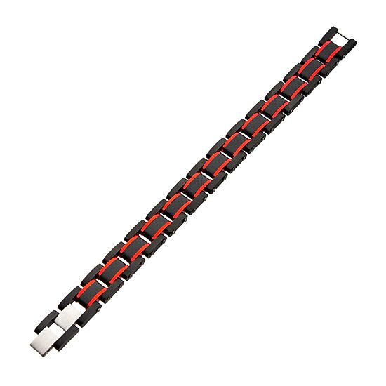 Mens Stainless Steel 8 1/4 Inch Link Bracelet