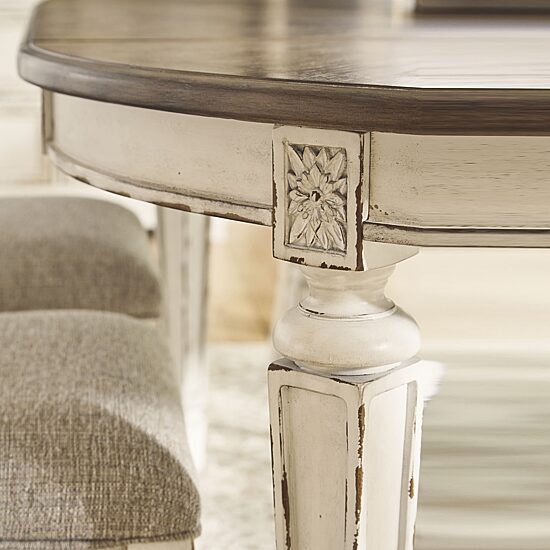 Signature Design by Ashley Realyn Oval Extension Dining Table