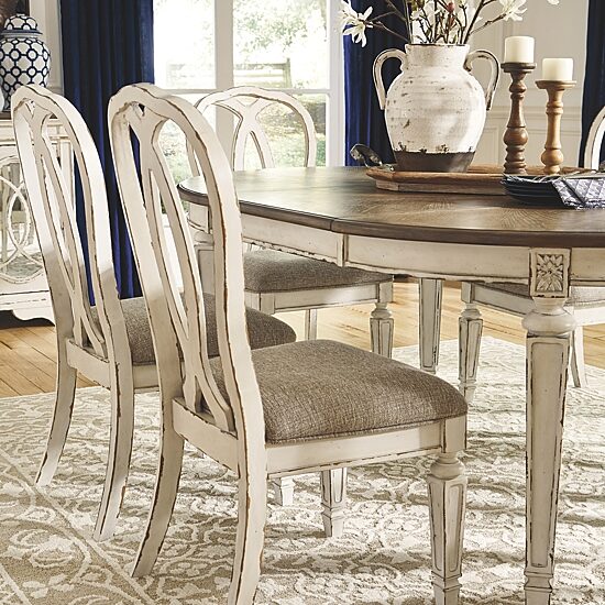 Signature Design by Ashley Realyn Oval Extension Dining Table