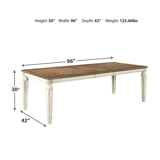 Signature Design by Ashley Realyn Rectangular Extension Dining Table