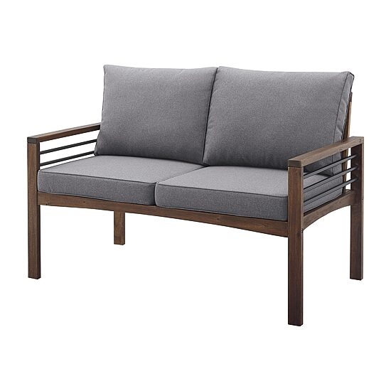 Walker Edison Helsinki Patio Collection Loveseat