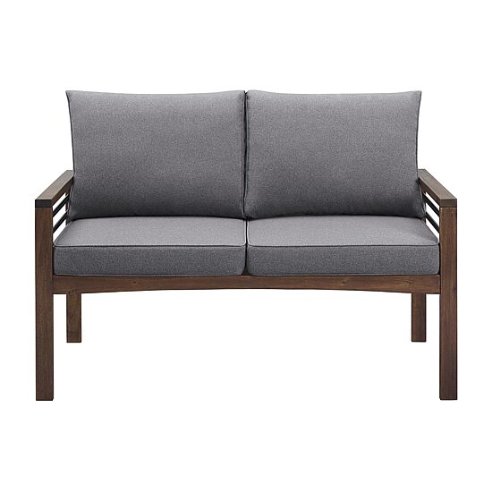 Walker Edison Helsinki Patio Collection Loveseat