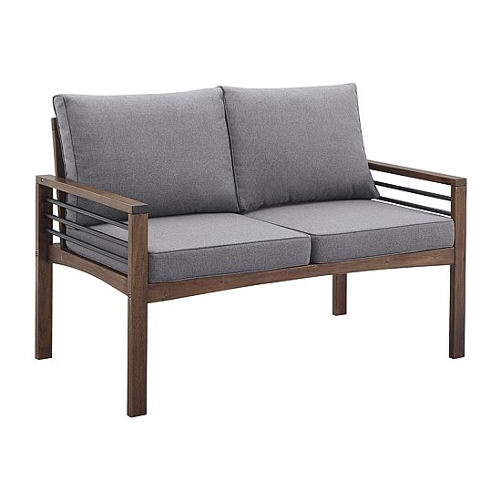 Walker Edison Helsinki Patio Collection Loveseat