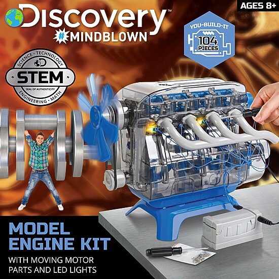 Discovery Mindblown Toy Kids Model Engine Kit