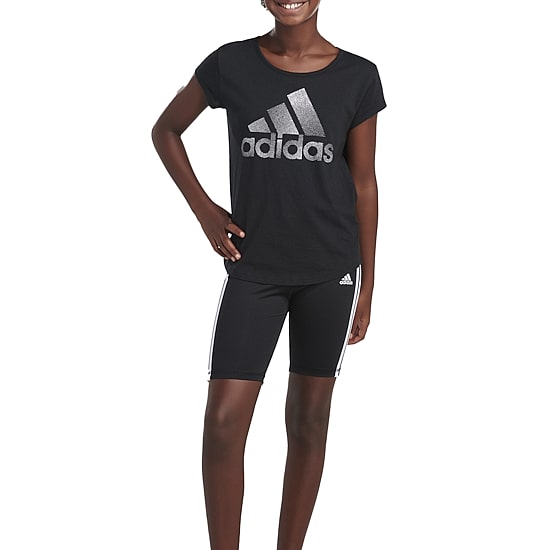 adidas Big Kid Girls Mid Rise Bike Short