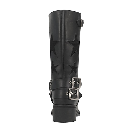 Dingo Womens Blacklist Stacked Heel Cowboy Boots