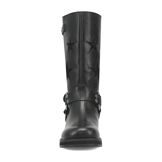 Dingo Womens Blacklist Stacked Heel Cowboy Boots