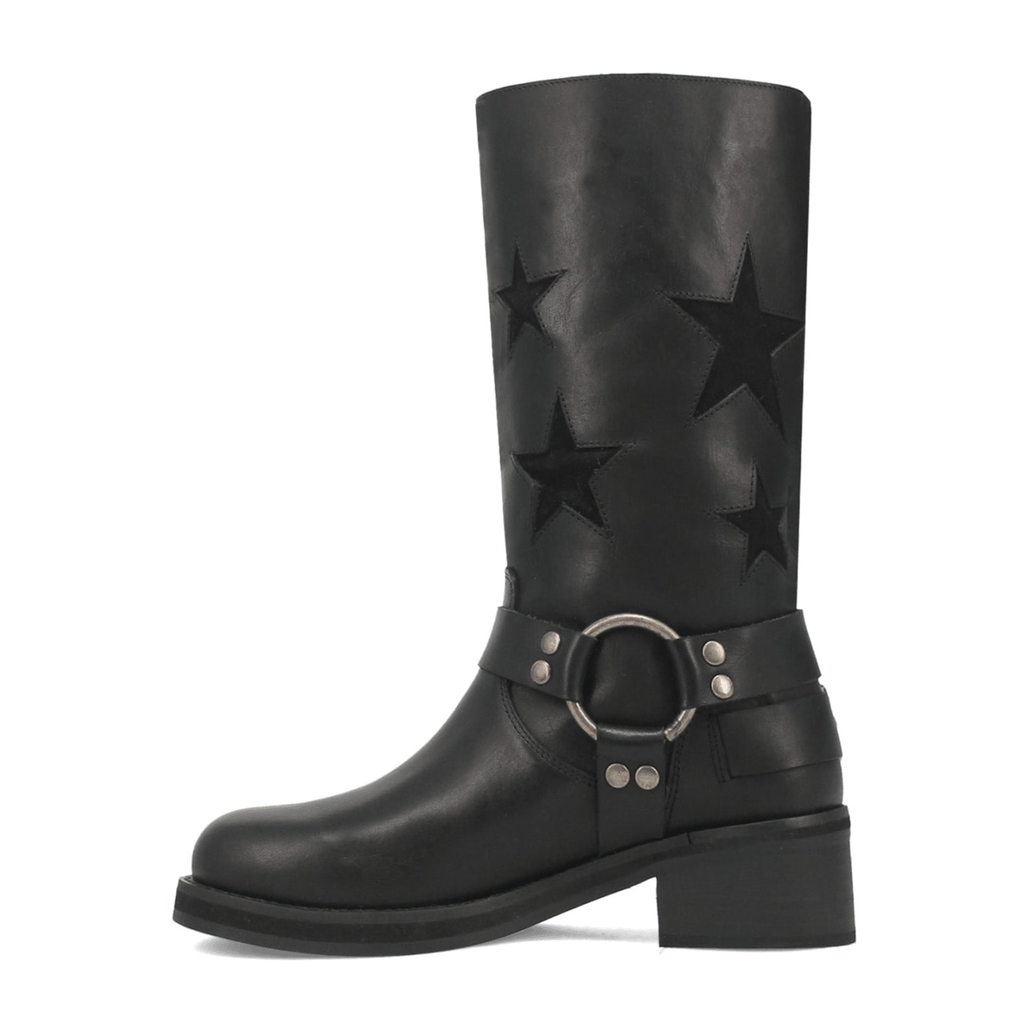 Dingo Womens Blacklist Stacked Heel Cowboy Boots