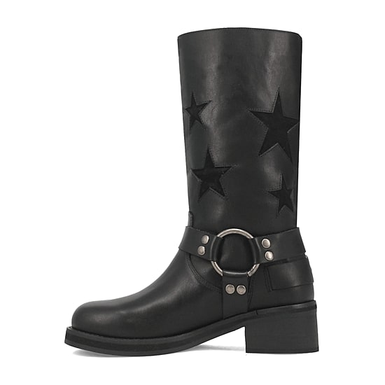 Dingo Womens Blacklist Stacked Heel Cowboy Boots