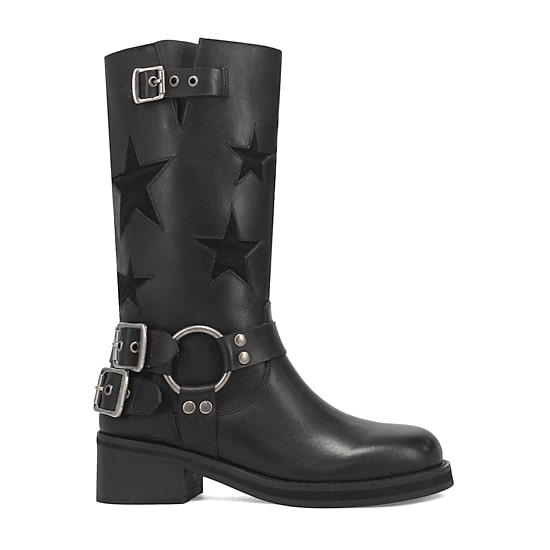 Dingo Womens Blacklist Stacked Heel Cowboy Boots