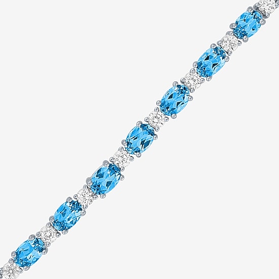 Gemstone Sterling Silver Bolo Bracelet